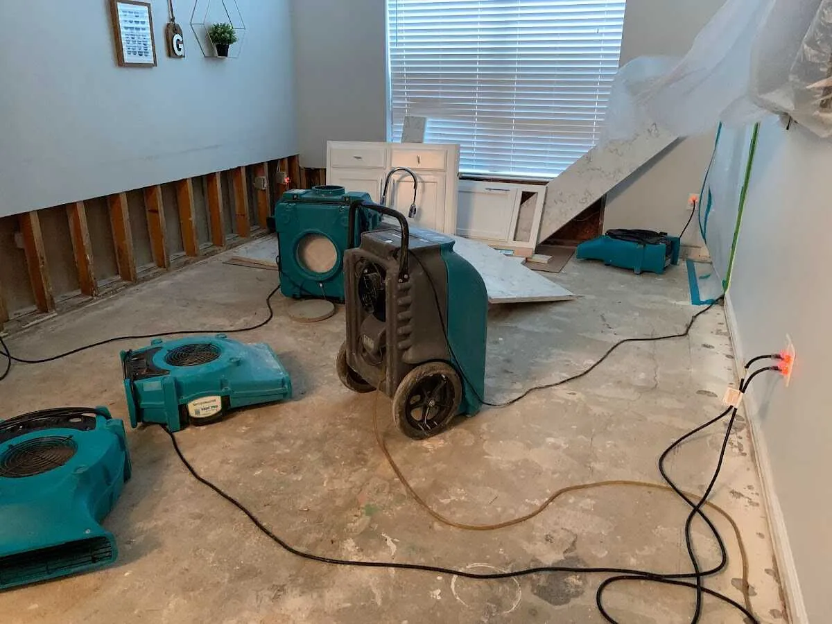 Dehumidifier in flood-cut room for Water Extraction & Removal in Kathleen